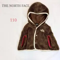 ◆ザノースフェイス【110】ポンチョ ロゴマーク フード 秋冬 防寒 羽織り