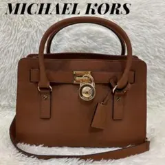 MICHAEL KORS ハミルトン 2WAY ショルダーバッグ 南京錠 鍵付きのサムネイル