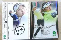jlpga 竹山佳林 直筆 サイン カード 女子 ゴルフ epoch エポック社