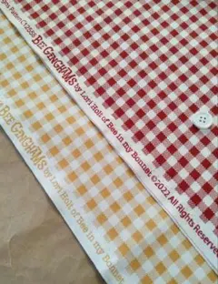 2色セットUSAコットン　ギンガムチェックRiley Blake　各108×50