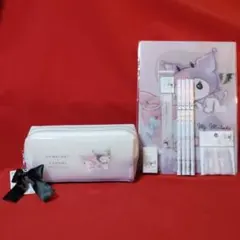 ★おまけ5点付★【新品】サンリオ マイメロ&クロミ ダブルファスナー ペンケース