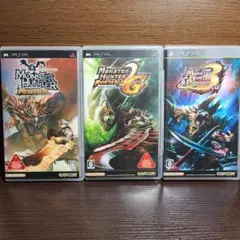 PSP モンスターハンター ポータブル 2ndG 3rd 3本セット カプコン