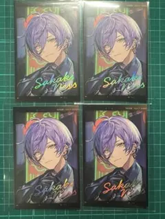 榊ネス フォト風カード 4枚セット 3SKM チェキ にじさんじ 箔押し レア