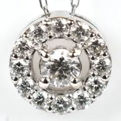 【新品仕上げ済】プラチナ0.2カラットダイヤモンドネックレス