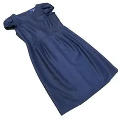 ✨エムズグレイシー✨ネイビー　紺　ワンピース　レディース　膝丈　38