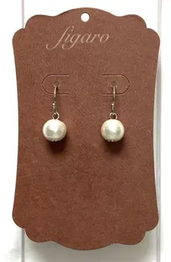 8㎜コットンパールピアス＊イヤリング(R)