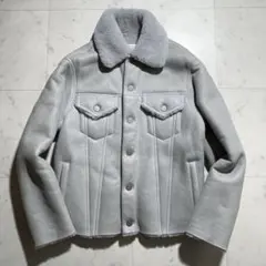 【名作】Maison Margiela ムートンレザートラッカージャケット 46のサムネイル
