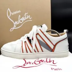 美品✨️ クリスチャンルブタン CLロゴ グレインレザー スニーカー 