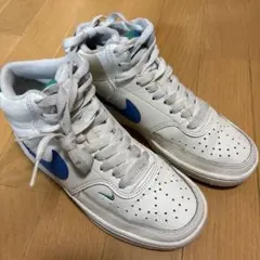 NIKE ハイカットスニーカー ホワイト/ブルー/グリーン