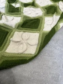 ハンドメイド グラニースクエア ブランケット - メルカリ