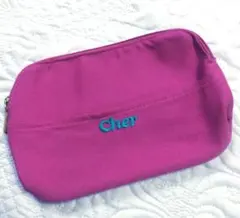 【新品】Cher ピンクキャンバスポーチのサムネイル