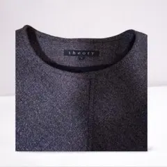 【美品】Theory　ノーカラー ロングコート