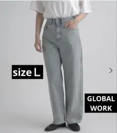 ※週末SALE※グローバルワーク　デニムバギーパンツ