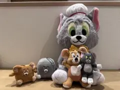 トムとジェリー ぬいぐるみ マスコット 5点セット