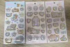 リラックマ　キラッとプクプク　エアー・シール　３枚セット