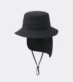 GUキッズ UVカットサファリハット ブラックのサムネイル