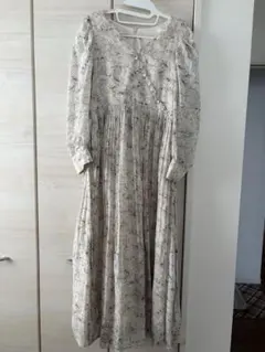 31 Sons de mode フラワープリント マキシ丈ワンピース