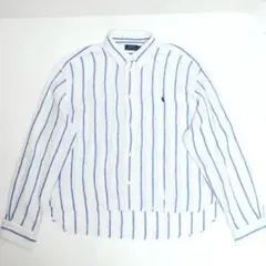 美品 定番 23SS ポロラルフローレン リネン オープンカラーシャツ