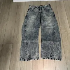 WYM ケミカルウォッシュ デニムパンツ