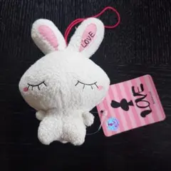 LOVE うさぎ ストラップ 平成 レトロ ぬいぐるみ レア ファンシー 大塚