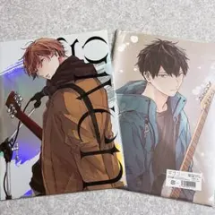 ギヴン 真冬 立夏 クリアファイルセット オーロラ メタリック