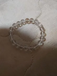 天然石 クリアビーズブレスレット