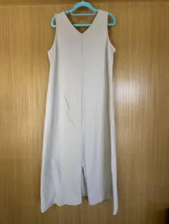 GU ノースリーブ Vネック ロングワンピース XL