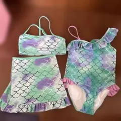 SHEIN 120サイズ マーメイド柄 水着