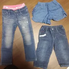 デニム スリムフィットパンツ 110cm