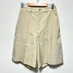 ローリーズファーム　ハーフパンツ　センタープレス　ショートパンツ　白系　春夏秋
