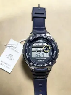 カシオ 電波時計 ウェーブセプター WV-200R　ネイビー