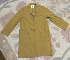 ニコアンド トレンチコート M 綿100% マスタード イエロー カーキ 黄色