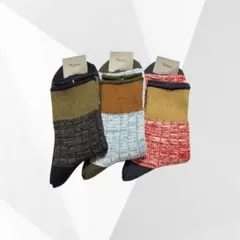 Tabio メンズ ソックス 3足セット