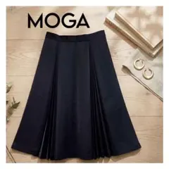 MOGA ブラック フレア プリーツスカートのサムネイル