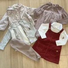 女の子 90〜95 春物　6点セット　まとめ売り　ワンピース 長袖　アウター