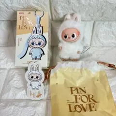 H POPMART PIN FOR LOVE ラブブ 正規品　イニシャル