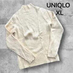 UNIQLO ユニクロ　リブニットセーター　XL タートルネック　レディース