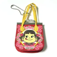 平成レトロ 希少 2006年製 ペコちゃん カバン風キーホルダー ポーチ