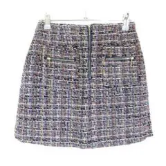 【REDYAZEL】ツイードミニスカート(ネイビー)