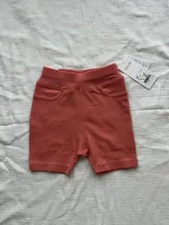 新品未使用フタフタ　ハーフ丈パンツ80