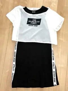 SISTER JENNI 半袖レイヤードトップス&ノースリーブワンピース150㎝のサムネイル