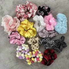 ヘアゴム　シュシュ15点まとめ売り