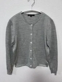 【美品】MACPHEE マカフィー　ラメ入りウールカーディガン