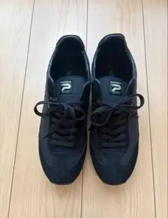 PATRICK ブラック スニーカー23.5【美品】百貨店購入品 - メルカリ