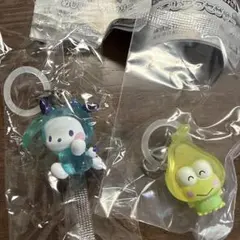 サンリオ けろっぴ ポチャッコ　めじるし　けろけろパーティ　くだもの　セット