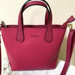 FIRANO ピンク ショルダーバッグ 2ウェーイ