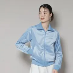 adidas/VELVET TRACK JAKET ASH BLUE