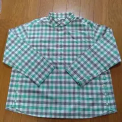 《MCGREGOR》【美品】 チェック柄 長袖シャツ Mグリーン