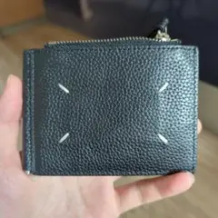 Maison Margiela ブラック レザー マネークリップ