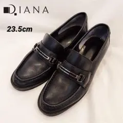 DIANA❤ローファー ブラック 黒 23.5cm